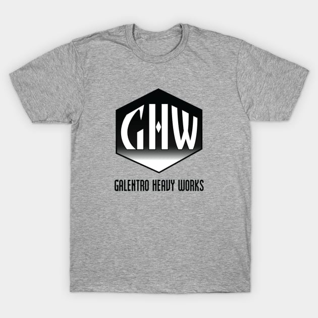 Galentro Heavy Works T-Shirt by MindsparkCreative